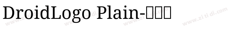 DroidLogo Plain字体转换